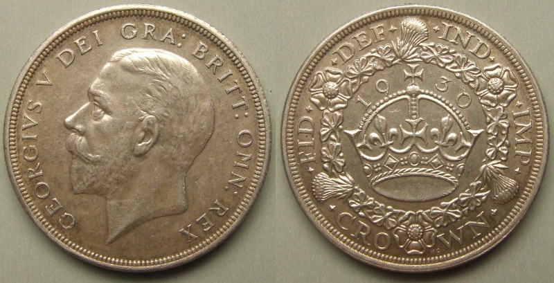 George V, 1930 Wreath Crown - Click Image to Close